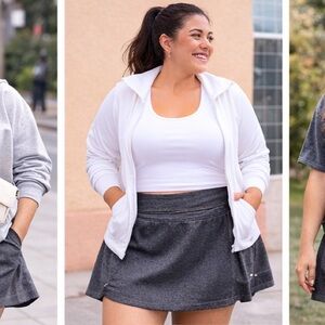 Charcoal Performance Skort | Size Large